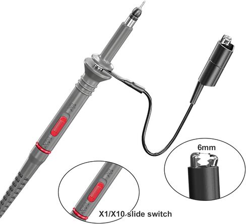 Goupchn HDP50 High Voltage Differential Active Probe 1400V 100MHz 50X/500X Attenuation Rate Oscilloscope Probe Kit with Accessories in Saudi Arabia