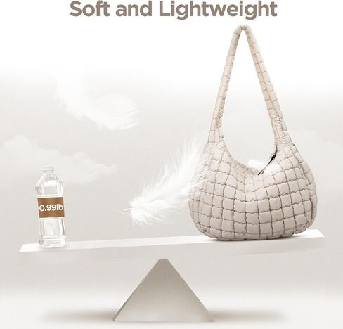 حقيبة حمل منتفخة للنساء حقيبة كبيرة مبطنة حقيبة حمل مبطنة حقيبة كروس ناعمة منتفخة حقائب يد هوبو محفظة منتفخة in Kuwait