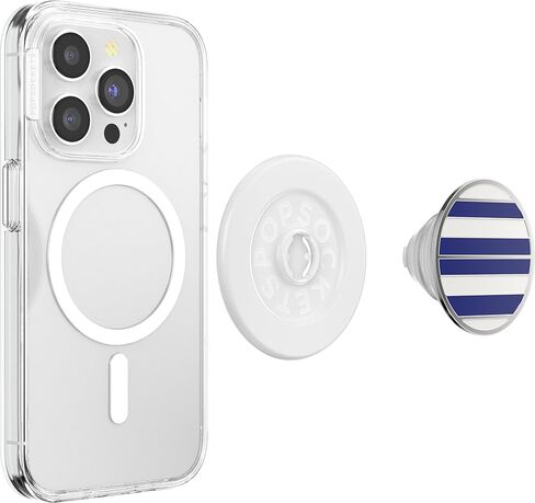 PopSockets Round Phone Grip Compatible with MagSafe, Adapter Ring Included, Phone Holder, Wireless Charging Compatible - Olive Tree Tile in Saudi Arabia
