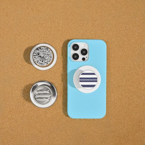 PopSockets Round Phone Grip Compatible with MagSafe, Adapter Ring Included, Phone Holder, Wireless Charging Compatible - Olive Tree Tile in Saudi Arabia