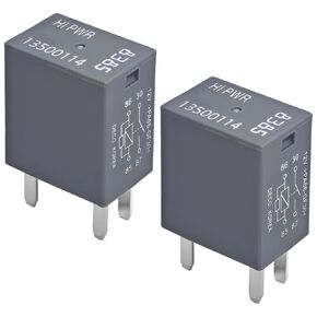 Relay 13500114/8385 (Set of 2) - 12VDC 40A 4Pins Relay for Air Conditioning Fan Relay, Relay 13500114/8385 Compatible for GM Vehicle Models
