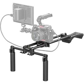 NEEWER Shoulder Mount Video Rig with Arca Quick Release DSLR Camera & Camcorder Mounting, Dual Handles 15mm Rods (16"/40cm), Filmmaking Video Stabilizer Compatible with SmallRig Follow Focus, SR007