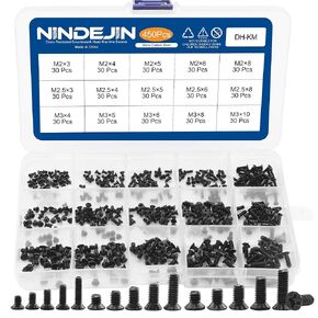 NINDEJIN 6 PCS Precision Screwdriver Set, Flat Head and Philips Head Screwdriver Sets, With 6 Different Sizes, Suitable for repairing precision items such as electronic products, watches, calculators