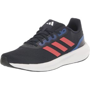 adidas Men's Run Falcon 3.0 Shoe, Black/White/Black, 6.5