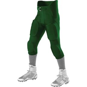 Alleson Athletic Youth Integrated Football Pant, Dark Green, One Size