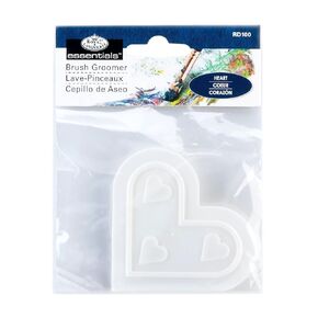 Royal Brush Brush Scrubby Grooming Pad-3"X3.25", Heart