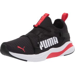 PUMA Rift Slip On Sneaker, Navy-Electric Lime, 1.5 US Unisex Little Kid