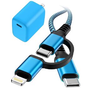 Apple Charger Cord for iPhone 16 Pro Max, 16 Pro, 16, 16 Plus, 15,15 Plus,15 Pro,15 Pro Max, 14, 13, 12 USB C with Lightning Cable 2 in 1 Fast Charging Cargador Carplay Car Cable Motorola G Stylus