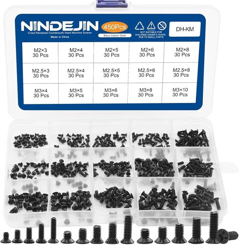 NINDEJIN 6 PCS Precision Screwdriver Set, Flat Head and Philips Head Screwdriver Sets, With 6 Different Sizes, Suitable for repairing precision items such as electronic products, watches, calculators in Saudi Arabia