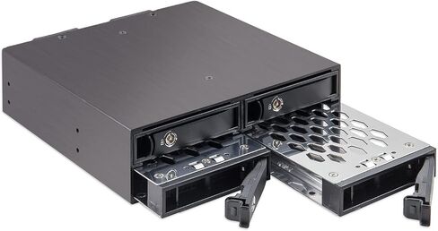 Syba 5.25" Bay Adapter for Slim Optical Drive, 2.5" Trayless Rack for Hard Drives HDD SSD, USB Hub - SY-MRA55005 in Saudi Arabia
