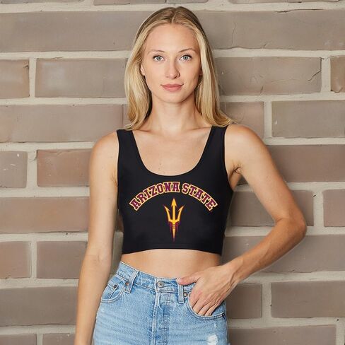 Lojobands Women's College Gameday Outfit Tank Top Tailgate Crop Top One Size Fits Most in Saudi Arabia