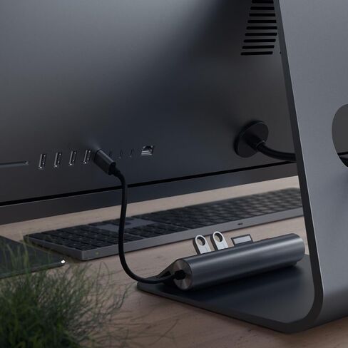 Satechi USB-C Hub, 3 USB-A 3.0 Ports with Micro/SD Card Reader, Space Gray in Saudi Arabia