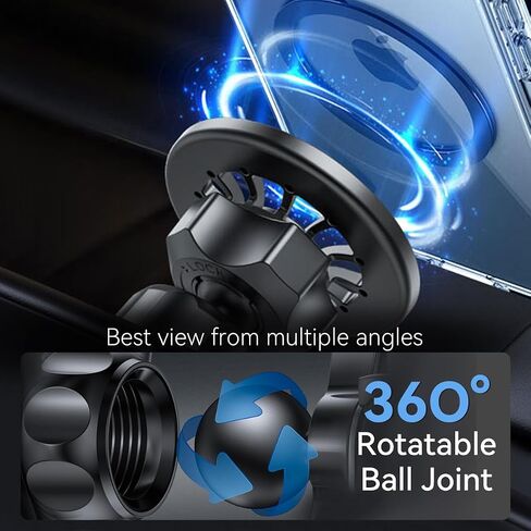 BEHAVE حامل شحن لاسلكي لسيارة Mazda CX-5، حامل هاتف مغناطيسي لسيارة CX-5 2017-2024، متوافق مع حافظة Magsafe iPhone 14/13 وجميع الهواتف in Kuwait