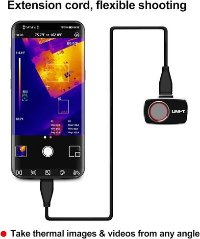 UNI-T UTi260B Thermal Camera Imager 49152Pixels 256x192 IR Resolution Handheld Infrared Camera Thermal Imaging IP65 2 Meter Drop Rechargeable in Saudi Arabia
