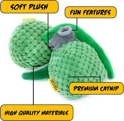 Cigar Fun Cat Toys with Catnip, Soft Fun Cat Kicker Toys to Chase, Exercise, Swatting, Hunting, and Biting for Indoor Cats of All Breeds in Saudi Arabia