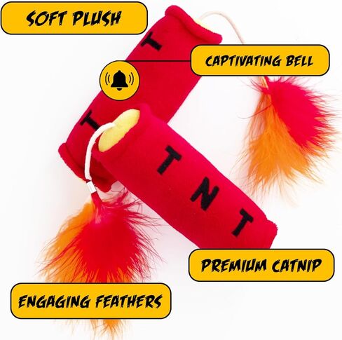 Cigar Fun Cat Toys with Catnip, Soft Fun Cat Kicker Toys to Chase, Exercise, Swatting, Hunting, and Biting for Indoor Cats of All Breeds in Saudi Arabia