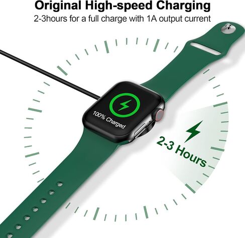2 Pack,Magnetic Charging Cable for Apple Watch Charger,[USB C Port] Wireless Charger Coaxial Cables Compatible with iWatch Series Ultra2/Ultra/8/7/6/SE/SE2/5/4/3/2[3.3FT/1M],White in Saudi Arabia