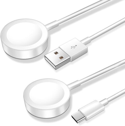 2 Pack,Magnetic Charging Cable for Apple Watch Charger,[USB C Port] Wireless Charger Coaxial Cables Compatible with iWatch Series Ultra2/Ultra/8/7/6/SE/SE2/5/4/3/2[3.3FT/1M],White in Saudi Arabia
