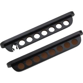 7 Pool Cue Stained Wood Wall Rack with Clip for Bridge Cue in Kuwait