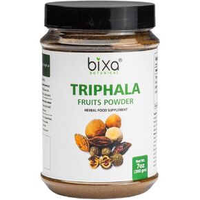 bixa BOTANICAL Triphala Powder (Haritaki, Bibhitaki & Amla) (200g / 7 Oz)