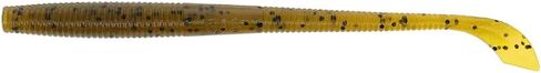 Yamamoto 5" Kut Tail Worm - Realistic Easy-to-Use Soft Plastic Fishing Lure Baits - 10 Pack, Green Pumpkin with Small Red/ 042J in Kuwait