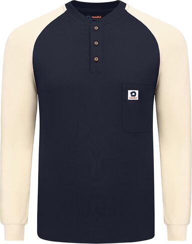 FR Shirts Flame Resistant Shirts 6.5oz Lightweight Cotton Two Tone & Henley Shirts for Men in Saudi Arabia