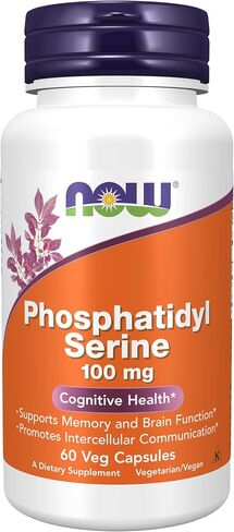 NOW Foods فوسفاتيديل سيرين 100 ملغ، (2 × 120) 240 كبسولة نباتية in Saudi Arabia