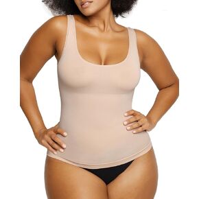SHAPELLX Shapewear Tank Tops for Women Tummy Control Seamless Compression Body Shaper 2-Way Slim Camisole