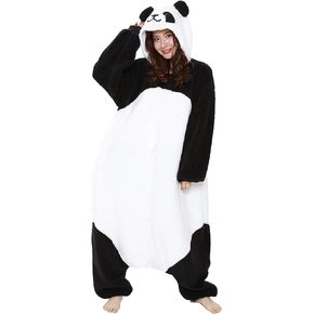 SAZAC Fluffy Panda Kigurumi - Onesie Jumpsuit Halloween Costume