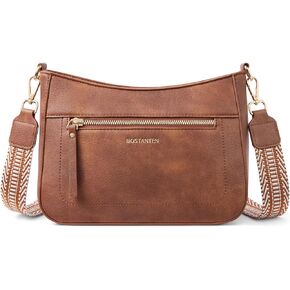 BOSTANTEN Crossbody Purses for Women Hobo Bags Shoulder Handbags With Detachable Guitar Strap