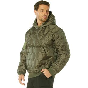 Rothco 20796 Quilted Woobie Hooded Sweatshirt Color : Olive Drab,Size : 2XL