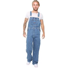 SKYLINEWEARS Men's Denim Dungarees Jeans Bib and Brace Overall Pro Heavy Duty Workwear Pants in Kuwait