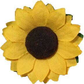 Small Paper Yellow Sunflower Lapel Pin Flower Kentucky Derby, Everyday, Wedding, Prom, Greek Boutonniere