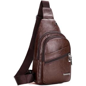 Men's and women's crossbody bags, PU leather chest bags, travel and leisure bags, mobile phone bags
