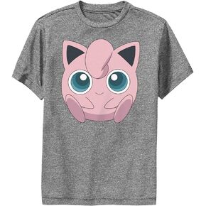 Pokemon Jigglypuff Filled Face Boys Short Sleeve Tee Shirt