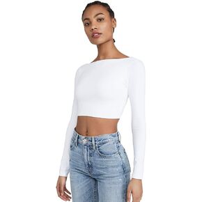 Susana Monaco Women's Scoop Back Crop Top