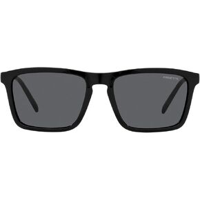 ARNETTE Man Sunglasses Black Frame, Dark Grey Lenses, 56MM