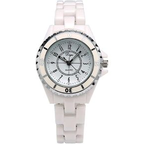 Womens Ceramic Quartz Dress Watches for Ladies