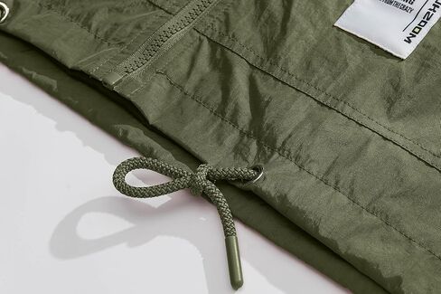 KGYA Men's Solid Color Rain Jacket, Lightweight Waterproof Quick Dry Loose Fit Hooded Rain Coat in Kuwait