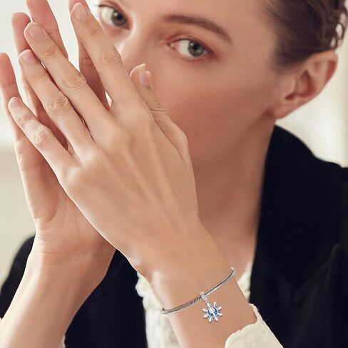 LEECCI Valentine Gift for Her Philippines Sun Charms for Bracelet 925 Sterling Silver Filipino Charm Bead Filipina Jewelry Gifts for Filipino Women Girls in Kuwait