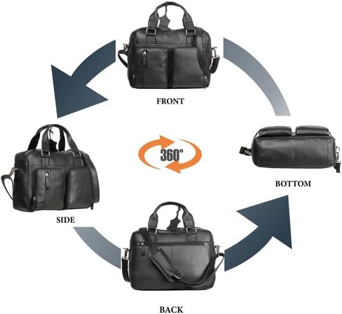 توريش شنطة سفر عملية مصنوعة يدويا من الجلد الطبيعي بنسبة 100% للجنسين in Kuwait