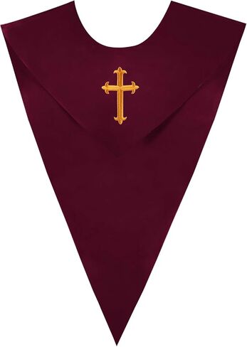 GraduatePro Choir Stole V Shape Adults Reversible Unisex Cross 5 Colors in Kuwait