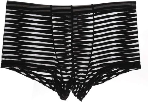 سراويل داخلية قصيرة للرجال من KAMUON مكونة من 4 قطع مثيرة منخفضة الارتفاع شفافة من خلال شبكة بوكسر in Kuwait