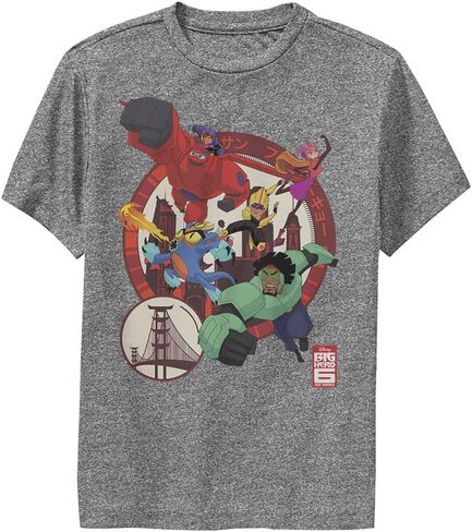 Disney Big Hero 6 Series Circle Team Boys Short Sleeve Tee Shirt in Saudi Arabia