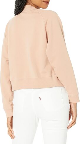 Vince Women's Puff Sleeve Raglan Pullover, LT Blush Sand, Small in Saudi Arabia