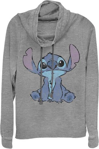 Disney Lilo Simply Stitch Women's Long Sleeve Cowl Neck Pullover in Saudi Arabia
