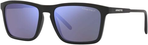 ARNETTE Man Sunglasses Black Frame, Dark Grey Lenses, 56MM in Kuwait