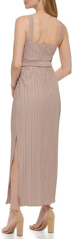 GUESS Women's Crystal Pleated Maxi Waist Tie Dress in Kuwait
