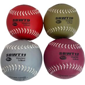 Markwort 12-Inch Softball Weighted Set (9, 10 , 11 and 12 oz)