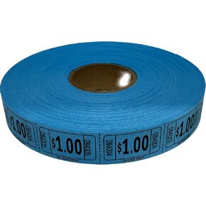The Ticket Gurus-roll of 2000 Blue $1.00 Tickets Single Roll Consecutively Numbered Raffle Tickets in Kuwait